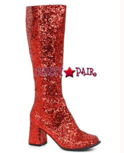Ellie Shoes | Gogo-G 3" Glitter GOGO BOOTS -PL Boots Shop GOGO G redg 55255.1667589594