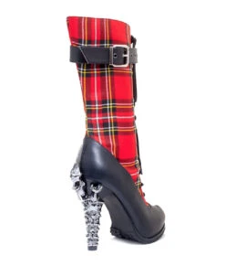 Hades | CORINNE, Steampunk Plaid Mid-calf Ankle Boots -PL Boots Shop HadesFootwear 9841 74441.1561080456