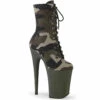 PLEASER INFINITY-1020CAMO, 9 Inch Camoflauge Ankle Boots -PL Boots Shop INFINITY 1020CAMO 49935.1668620942