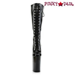 Pleaser | Infinity-2020, 9 Inch Extreme High Heel Lace Up Knee Boots -PL Boots Shop INFINITY 2020 B M01 22138.1565799064