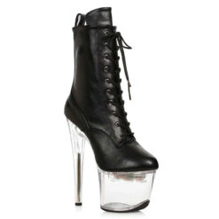 L709-ANGELA, 7 Inch Lite-up Platform Ankle Boots