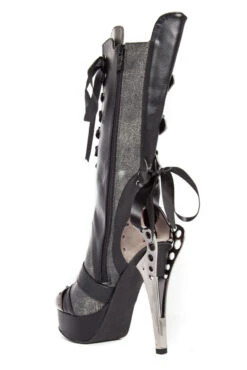LIV | SteamPunk Metal Heel Mid Calf Boots -PL Boots Shop LIV 9427 2 16031.1665424120
