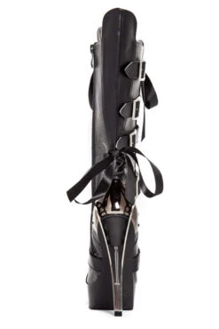 LIV | SteamPunk Metal Heel Mid Calf Boots -PL Boots Shop LIV 9429 2 59122.1665424120