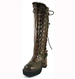 Hades | Langdon Steam Engine Knee High Boots