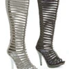 Ellie Shoes | M-Stella 5 Inch Heel Straps Boots W/Rhinestones -PL Boots Shop M Stella 38513.1565804670
