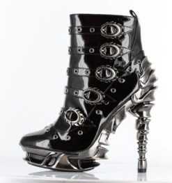 Hades | Machina, 5 Inch Spinal High Heel Ankle Boots