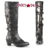 MAIDEN-8820, Knee High Boots With Metal Buckles - CLEARANCE