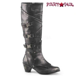 MAIDEN-8820, Knee High Boots With Metal Buckles - CLEARANCE -PL Boots Shop MAIDEN 8820 08646.1565911589