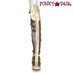 Maiden-8830, Cosplay Over The Knee Boots With Open Back - FINAL SALES -PL Boots Shop MAIDEN 8830 BN GLDPU01 36817.1568188253