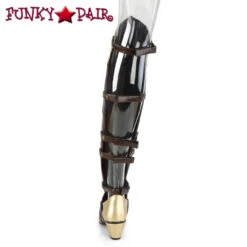 Maiden-8830, Cosplay Over The Knee Boots With Open Back - FINAL SALES -PL Boots Shop MAIDEN 8830 BN GLDPU09 85692.1565925225