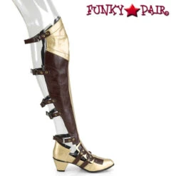 Maiden-8830, Cosplay Over The Knee Boots With Open Back - FINAL SALES -PL Boots Shop MAIDEN 8830 BN GLDPU13 27024.1565925245