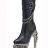 MEDEINA, MID-CALF BOOTS WITH LEAVES CHAIN -PL Boots Shop MEDEINA 03112.1700230038