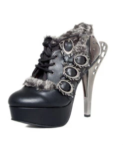 Hades | MONARCH, Ankle Boots With Flames Buckles -PL Boots Shop MONARCH BLK5 27977.1629442881