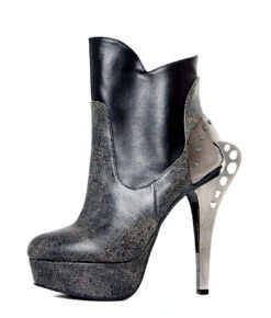 Hades | NOCTURNE, Metal Heel Two Tone Ankle Boots