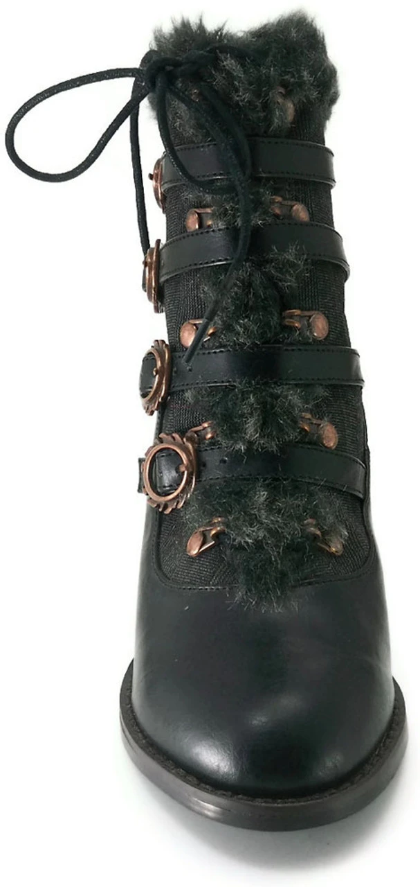 Women's SteamPunk Low Heel Victorian Ankle Boots | Hades NEPHELLE 10 Women's SteamPunk Low Heel Victorian Ankle Boots | Hades NEPHELLE - Image 8