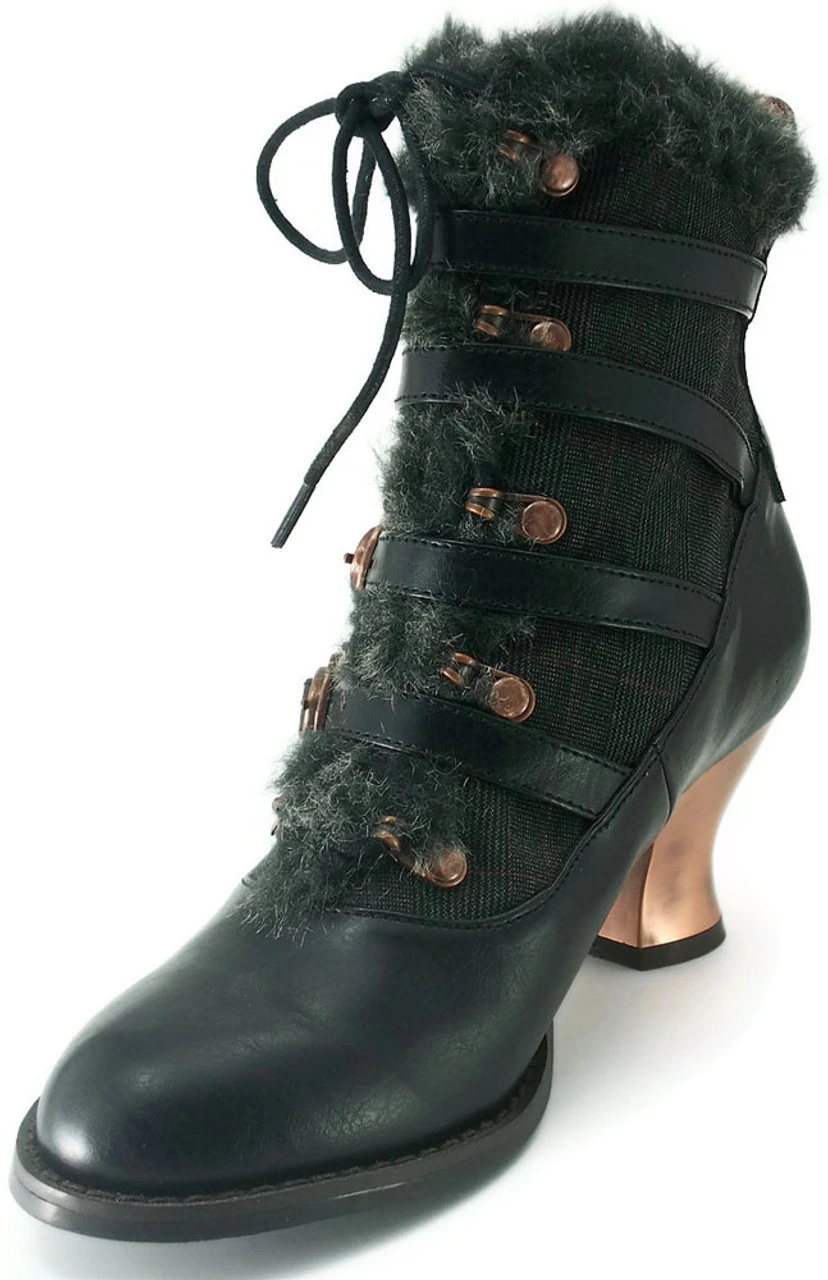 Women's SteamPunk Low Heel Victorian Ankle Boots | Hades NEPHELLE 7 Women's SteamPunk Low Heel Victorian Ankle Boots | Hades NEPHELLE - Image 5