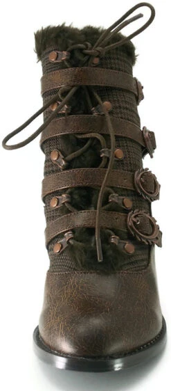 Women's SteamPunk Low Heel Victorian Ankle Boots | Hades NEPHELLE 18 Women's SteamPunk Low Heel Victorian Ankle Boots | Hades NEPHELLE -PL Boots Shop Nephele Brwn 01 05193.1674173269