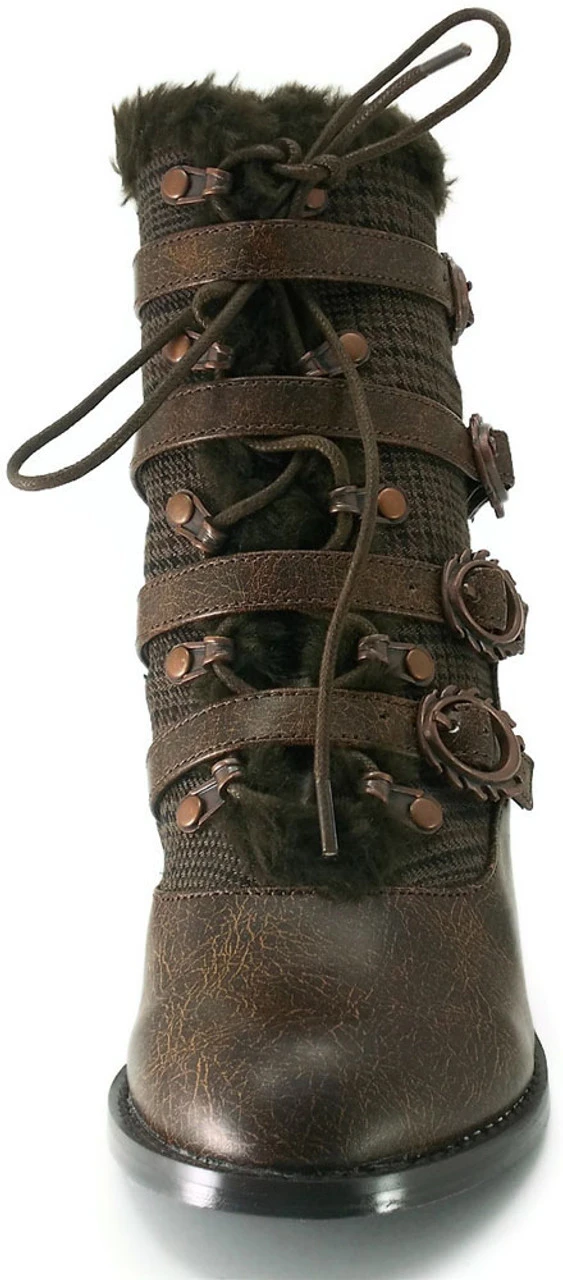 Women's SteamPunk Low Heel Victorian Ankle Boots | Hades NEPHELLE 9 Women's SteamPunk Low Heel Victorian Ankle Boots | Hades NEPHELLE - Image 7