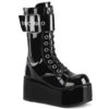Demonia | PETROL-150 Men's Punk Oversized Buckles Mid-Calf Boots -PL Boots Shop PETROL 150 33772.1693170374