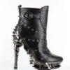 Women's SteamPunk Spinal Heel Ankle Boots | Hades Raven 1 Women's SteamPunk Spinal Heel Ankle Boots | Hades Raven -PL Boots Shop RAVEN 44640.1674172791