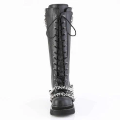 RENEGADE-215, Knee High Boots With Chain Detail -PL Boots Shop RENEGADE 215 BVL01 14343.1693960648