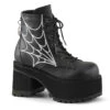 Demonia | Ranger-105 Women's Block Heel Platform Boots With Web Design -PL Boots Shop Ranger 105 49858.1663338397