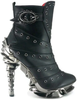 Women's SteamPunk Spinal Heel Ankle Boots | Hades Raven 17 Women's SteamPunk Spinal Heel Ankle Boots | Hades Raven -PL Boots Shop Raven 04 69571.1674172791