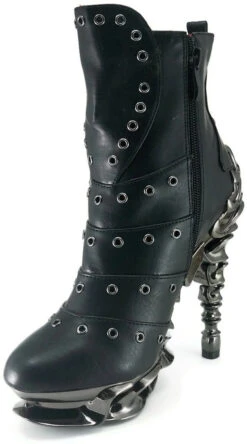 Women's SteamPunk Spinal Heel Ankle Boots | Hades Raven 19 Women's SteamPunk Spinal Heel Ankle Boots | Hades Raven -PL Boots Shop Raven 2 89053.1674172791