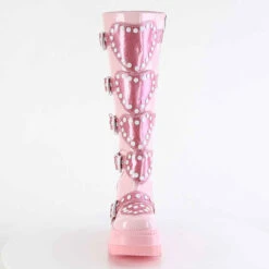 SHAKER-210, Wedge Knee High Boots With Heart Shape Detail -PL Boots Shop SHAKER 210 BP01 52596.1693959145