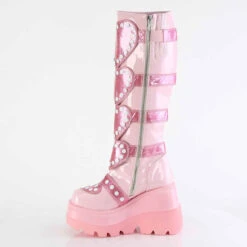 SHAKER-210, Wedge Knee High Boots With Heart Shape Detail -PL Boots Shop SHAKER 210 BP05 69927.1693959631