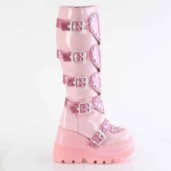 SHAKER-210, Wedge Knee High Boots With Heart Shape Detail -PL Boots Shop SHAKER 210 BP14 85696.1693959630