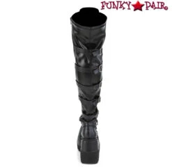Demonia | SHAKER-350 Wedge Thigh High Lace-up Platform Boots -PL Boots Shop SHAKER 350 Back View 57563.1608747420