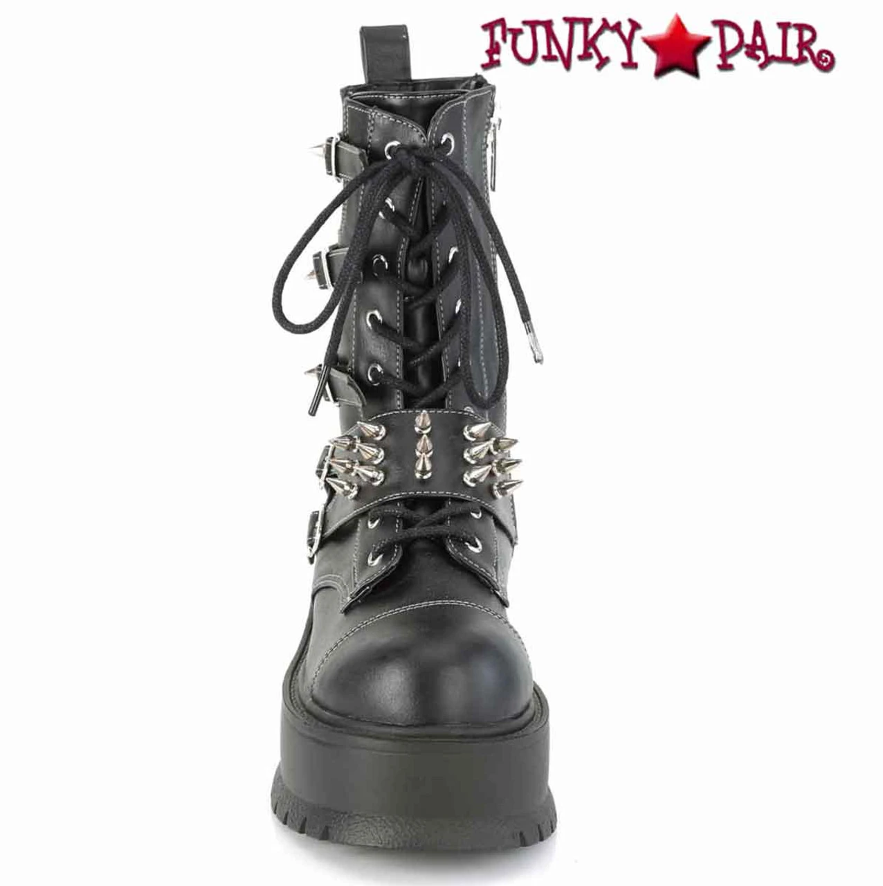 Demonia | Slacker-165, Mid-Calf Boots With Metal Spikes 5 Demonia | Slacker-165, Mid-Calf Boots With Metal Spikes - Image 3