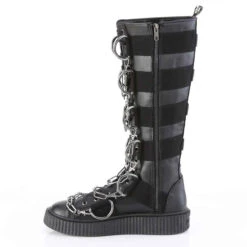 SNEEKER-405, Knee High Sneaker Boots With Chain Details -PL Boots Shop SNEEKER 405 BVL CA05 10089.1693966921