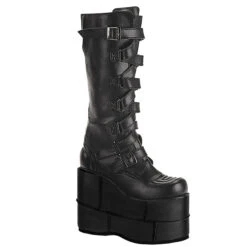Demonia | STACK-308 Men's Goth Cyber Punk Knee Boots