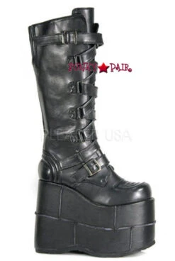 Demonia | STACK-308 Men's Goth Cyber Punk Knee Boots -PL Boots Shop Stack 308 bpu 23416.1564850062