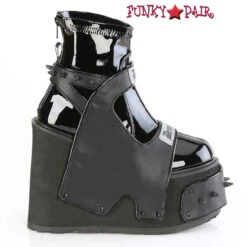TRANSFORMER-808, Wedge Platform Ankle Boots With Reflective Panels -PL Boots Shop TRANSFORMER 808 BPT VL13 FP 53566.1710344563