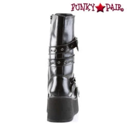Demonia | TRASHVILLE-205 Men's Punk Boots With Wrap Around Strap -PL Boots Shop TRASHVILLE 205 B PU09 18542.1564850794