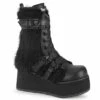 TRASHVILLE-218, Fur Panel Mid-Calf Boots -PL Boots Shop TRASHVILLE 218 26218.1681493379