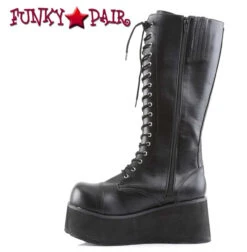 Demonia | Trashville-502 Men's Platform 17 Eyelet Knee Boots -PL Boots Shop TRASHVILLE 502 B BPU05 86661.1568176418