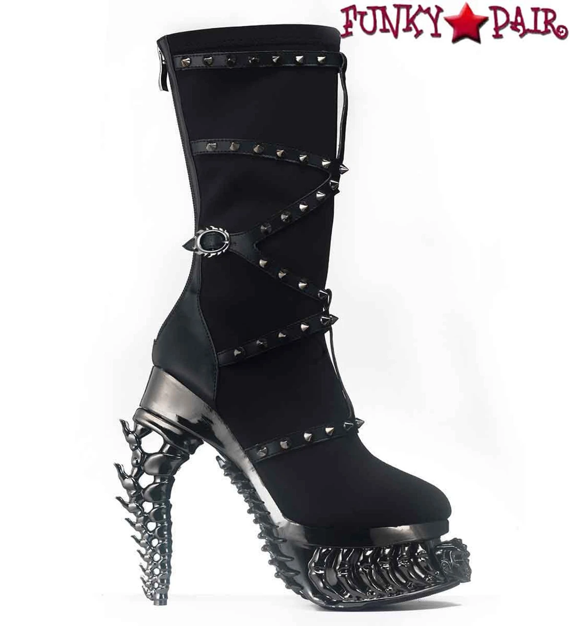 TANITH, Mid-Calf Boots With Spikes 8 TANITH, Mid-Calf Boots With Spikes - Image 6