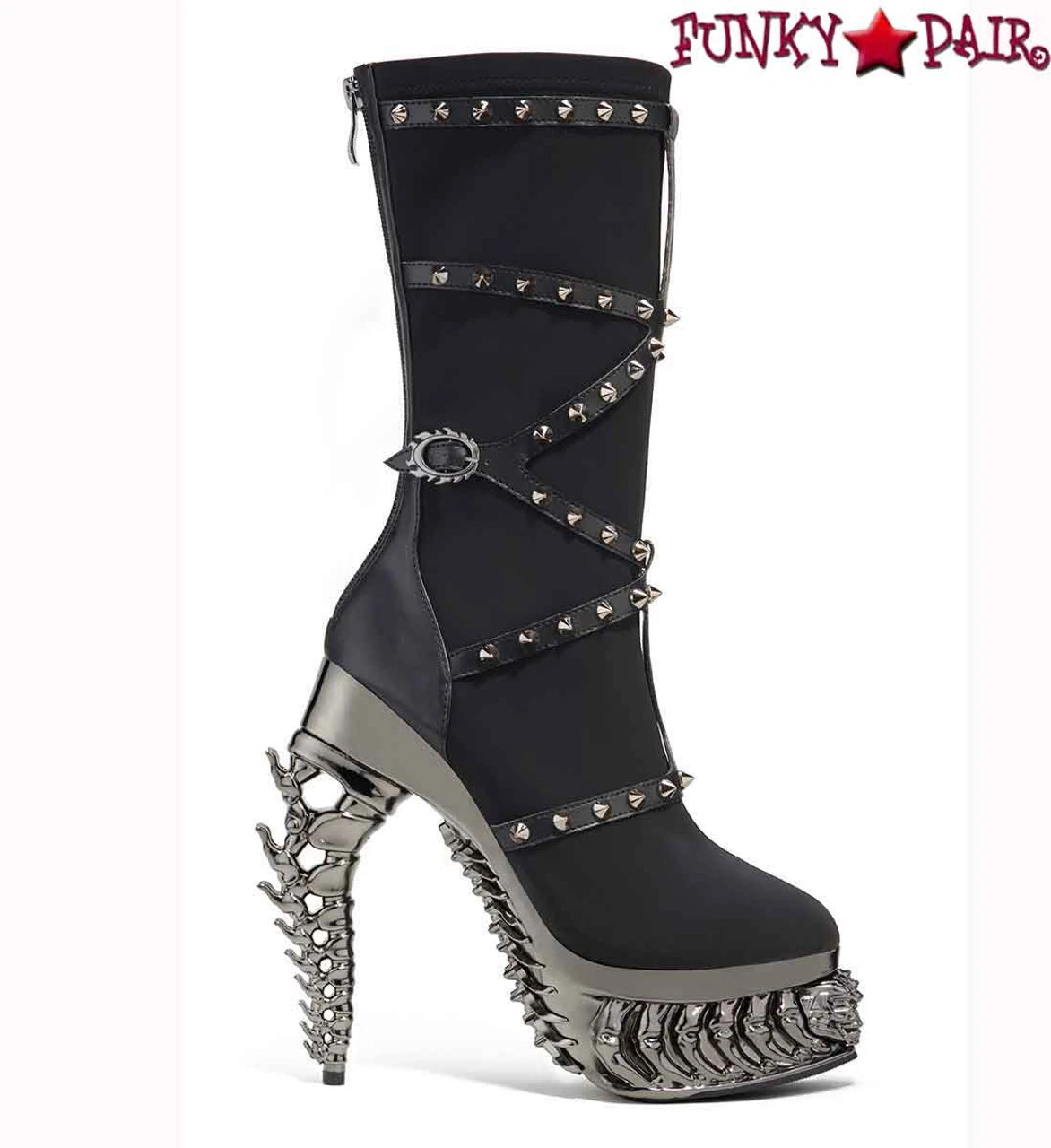 TANITH, Mid-Calf Boots With Spikes 4 TANITH, Mid-Calf Boots With Spikes - Image 2