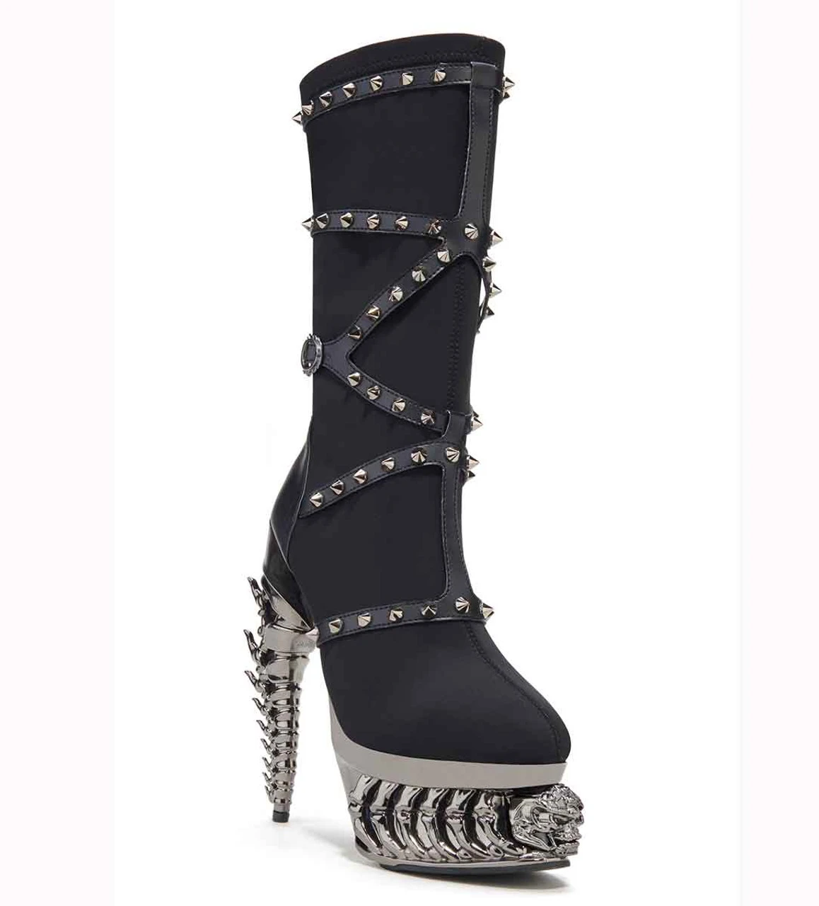 TANITH, Mid-Calf Boots With Spikes 3 TANITH, Mid-Calf Boots With Spikes