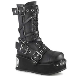 Demonia | Trashville-250, Men's Metal Plated Platform Boots