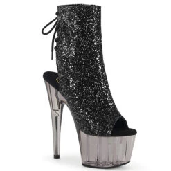 Pleaser | Adore-1018GT, Tinted Platform Ankle Boots With Glitters