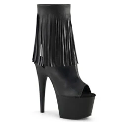 Pleaser | Adore-1019, 7 Inch Stiletto Fringe Ankle Boots -PL Boots Shop adore 1019 bpu 14782.1589903550