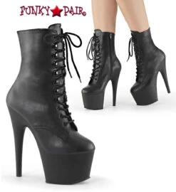 ADORE-1020FX, 7 Inch Faux Leather Ankle Boots By Pleaser -PL Boots Shop adore 1020 bfl 70883.1689239911