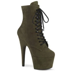 Pleaser | Adore-1020FS, 7 Inch Suede Ankle Boots -PL Boots Shop adore 1020fs emgnfs 72957.1686458377