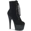 PLEASER ADORE-1020FSMG Mini Glitter Platform Ankle Boots