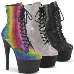 Pleaser | ADORE-1020RS, 7" Rhinestone Embellish Ankle Boots